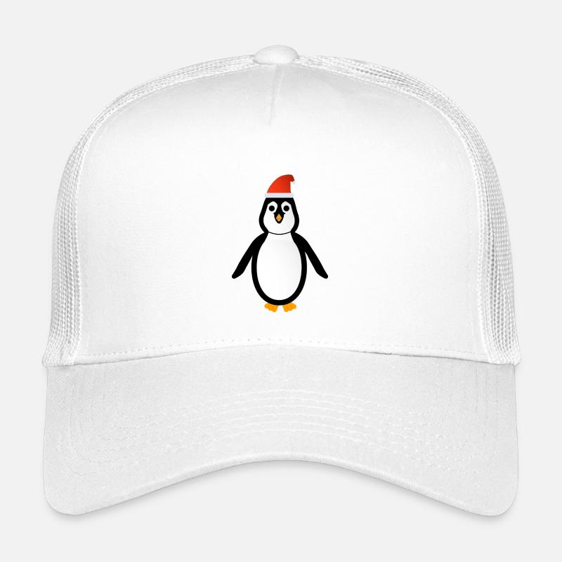 Penguin with Santa Claus hat- Penguin Xmas Kids’ Trucker Cap