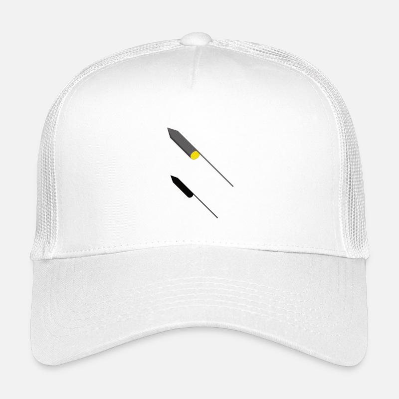 3D Rakete - Design - Kinder Trucker-Cap - Weiß