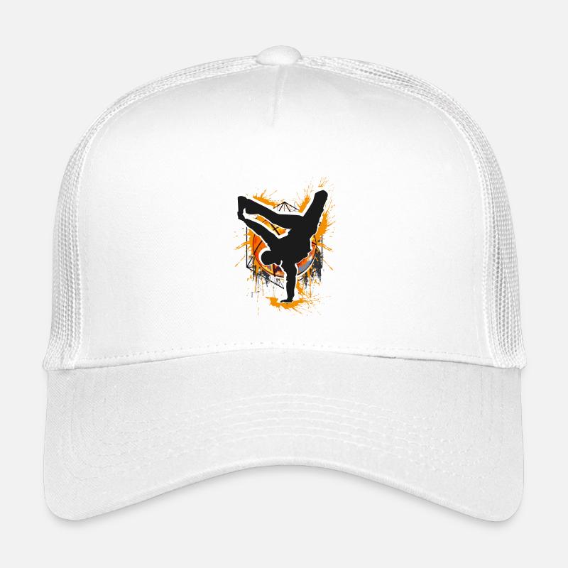 Breakdance - Breakdancer - Breakdancing - Bboy - Kinder Trucker-Cap - Weiß