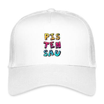 Pistensau Après-Ski Ski Citations sympas - Casquette trucker enfant - blanc - Devant
