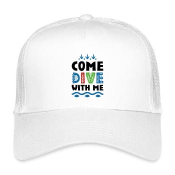 T-shirts tendance pour les plongeurs - Casquette trucker enfant - blanc - Devant