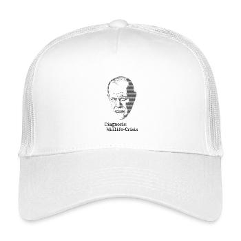 Diagnosis Midlife Crisis - Kinder Trucker-Cap - Weiß - Vorne