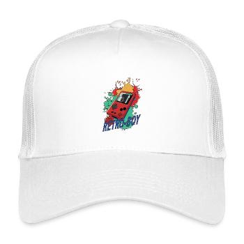 Retro-Boy Game Konsole - Kinder Trucker-Cap - Weiß - Vorne