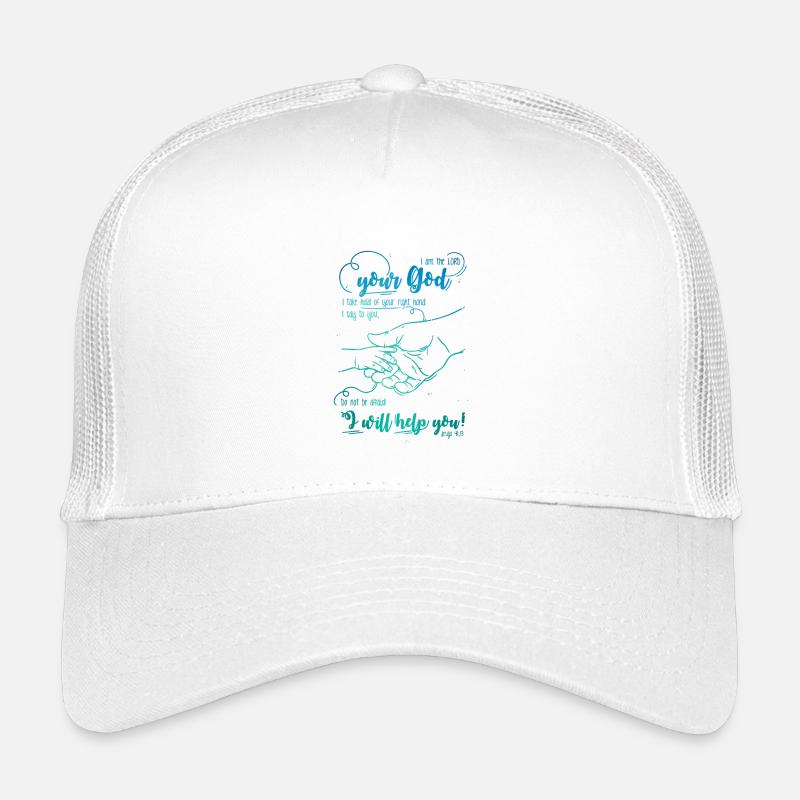 Ésaïe verset biblique Je t’aide Casquette trucker enfant