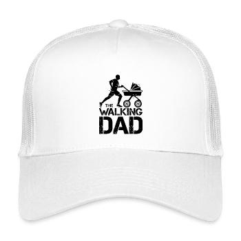 the walking dad buggy running symbol funny icon - Kids’ Trucker Cap - white - Front