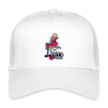 Animal Lover, Pet, Zoo, Tropical, Parrot, Bird - Kids’ Trucker Cap - white - Front