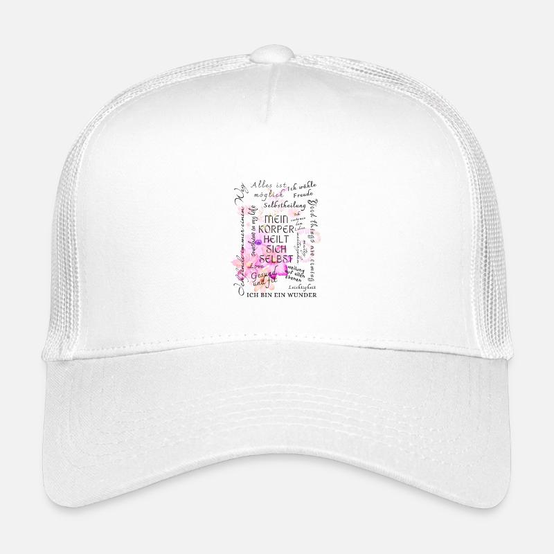 Heilung Genesung Motivation  - Kinder Trucker-Cap - Weiß