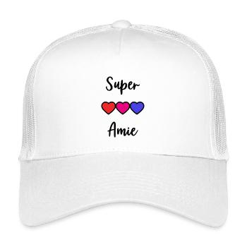 GREAT FRIEND - Kids’ Trucker Cap - white - Front