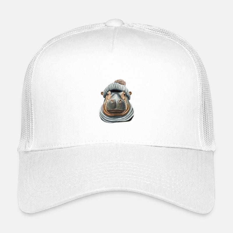 Chapeau pompon hippopotame Casquette trucker enfant