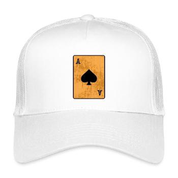 Poker Casino Jeu de cartes Jeux d’argent - Casquette trucker enfant - blanc - Devant