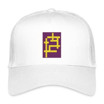 Crossword Puzzle Divers - Kids’ Trucker Cap - white - Front