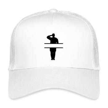 Gruß des Respekts Banner - Kinder Trucker-Cap - Weiß - Vorne