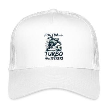 TURTLE FOOTBALL STAR : FOOTBALL TURBO WHEASPERER - Casquette trucker enfant - blanc - Devant