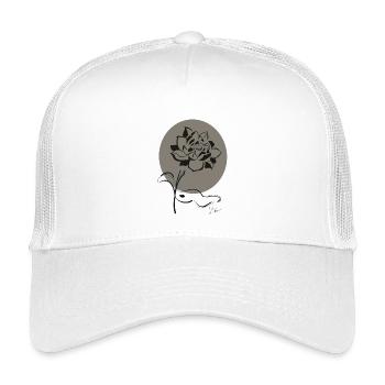 Lotus - Kids’ Trucker Cap - white - Front