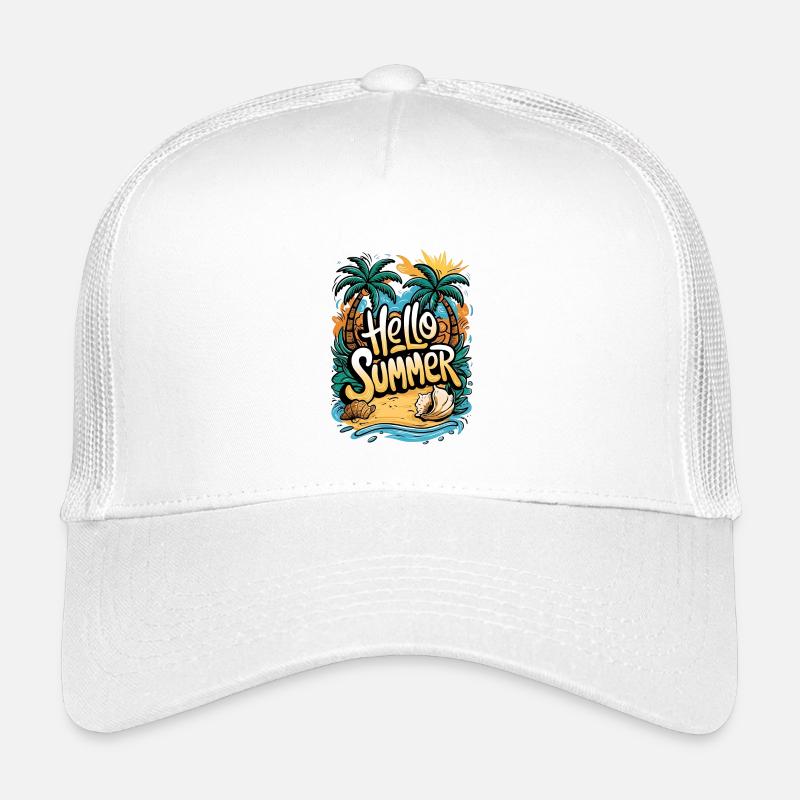 Tropisches Sommerstrand-Design Kinder Trucker-Cap