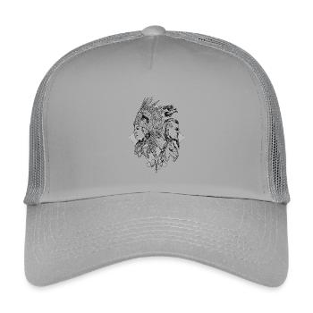 Zeit-Krieger - Kinder Trucker-Cap - Hellgrau - Vorne