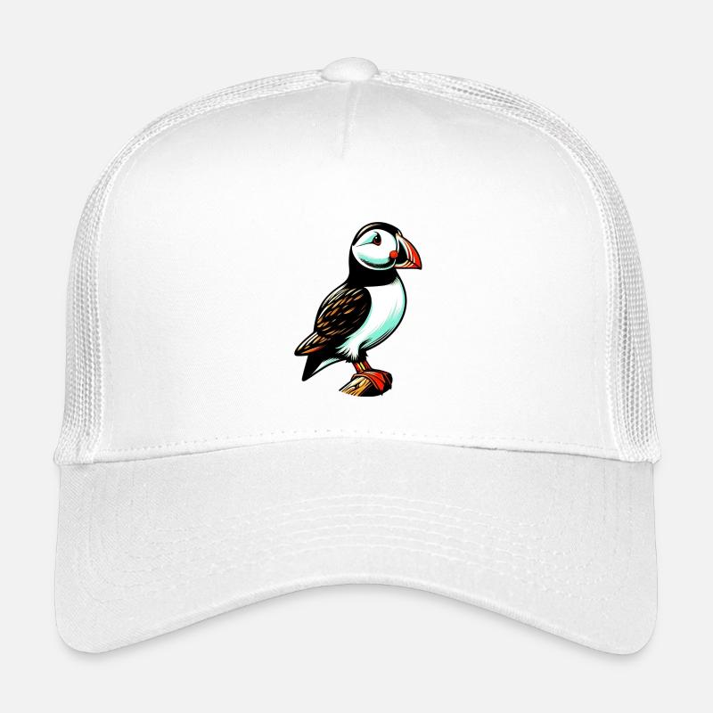 Papageitaucher - Kinder Trucker-Cap - Weiß
