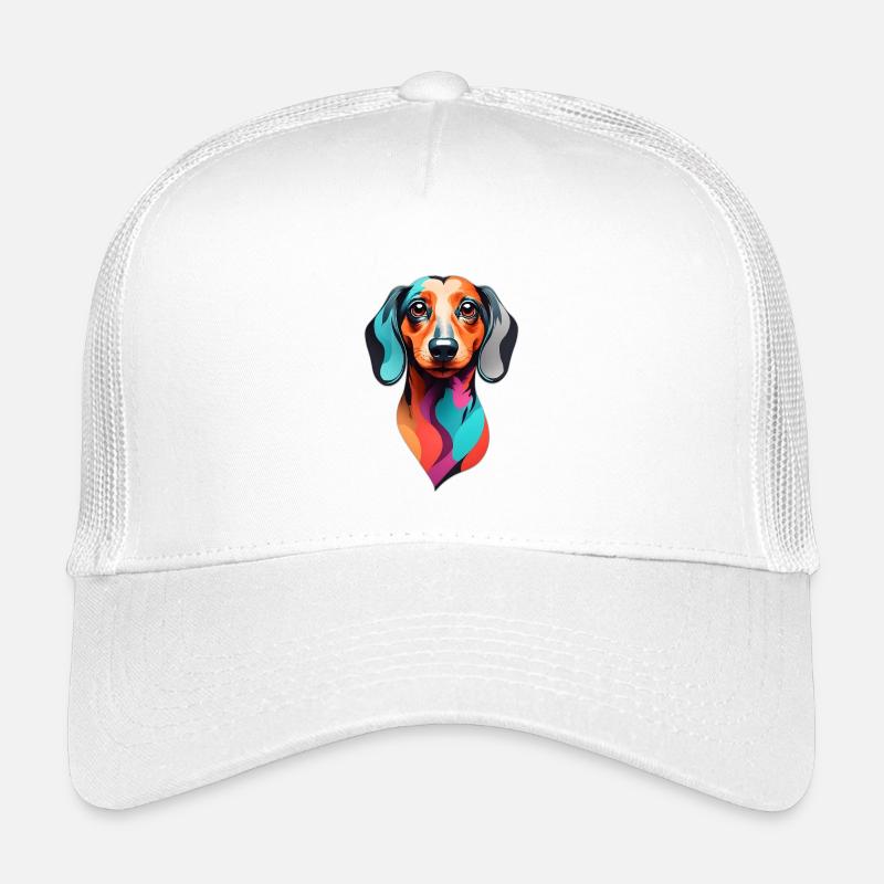 Dackel colorful Kinder Trucker-Cap