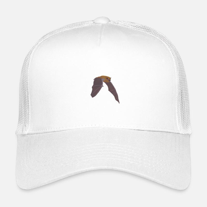 Fledermaus - Kinder Trucker-Cap - Weiß