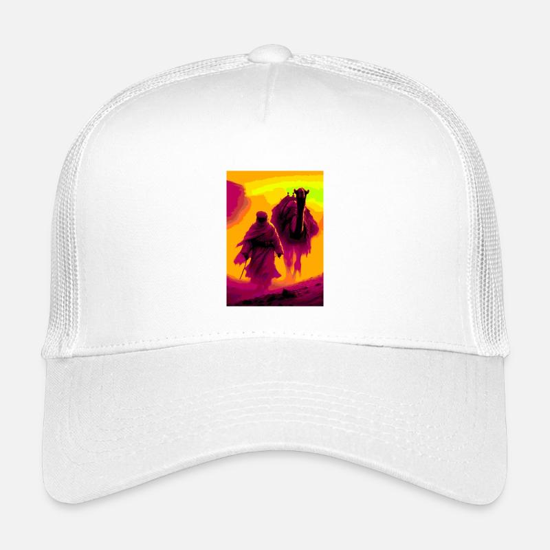 Beduinen in der Wüste - Kinder Trucker-Cap - Weiß