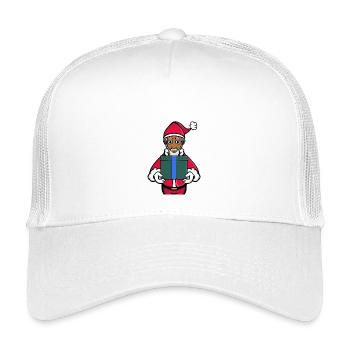 Ein Geschenk vom Weihnachtsmann - Kinder Trucker-Cap - Weiß - Vorne
