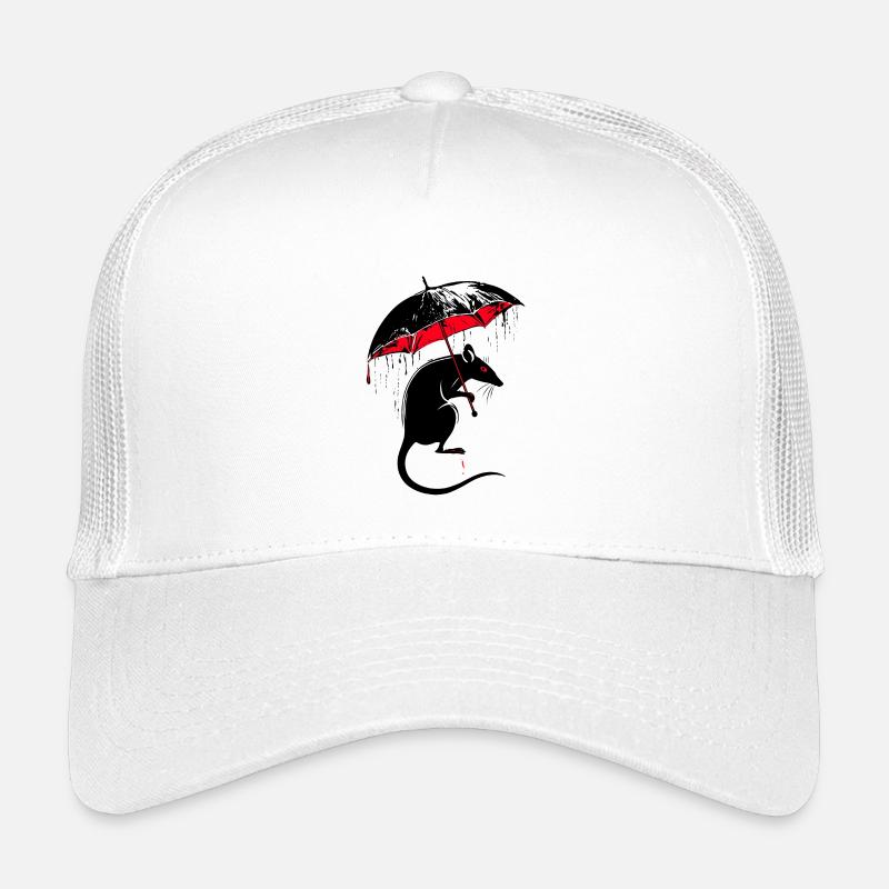Ratte mit Regenschirm– Mistwetter Kinder Trucker-Cap