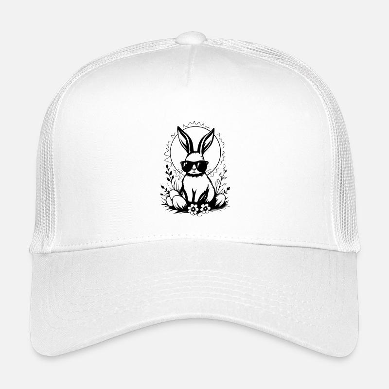 Ostern - Cooler Hase mit Sonnenbrille und Eier Kinder Trucker-Cap