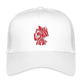 Retro Map of Germany - Kids’ Trucker Cap - white - Front