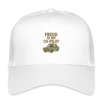 Freud est mon copilote - Casquette trucker enfant - blanc - Devant