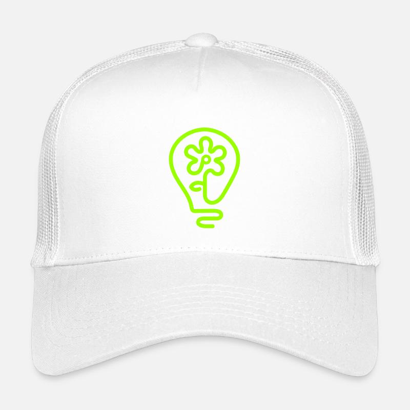 Flower-Power - Kinder Trucker-Cap - Weiß