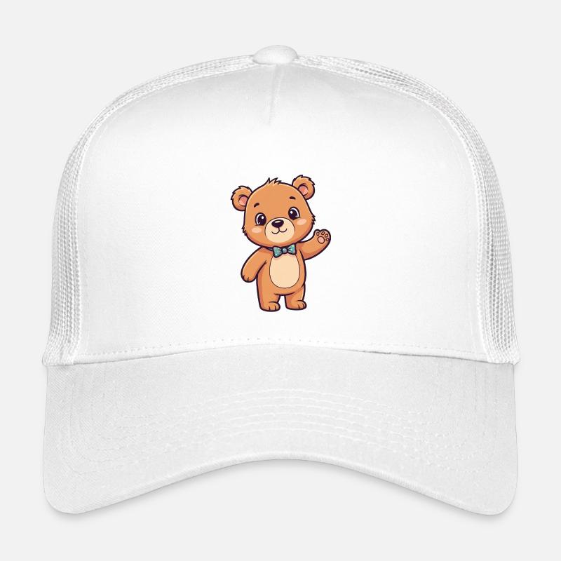 Jolie tête d’ours avec arc Casquette trucker enfant
