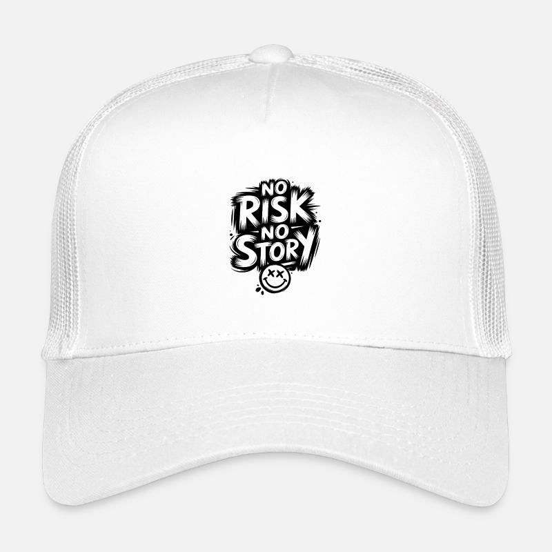 No Risk No Story - Kinder Trucker-Cap - Weiß