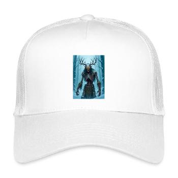 Wendigo, abgemagerter kannibalischer Dämon der Folklore - Kinder Trucker-Cap - Weiß - Vorne