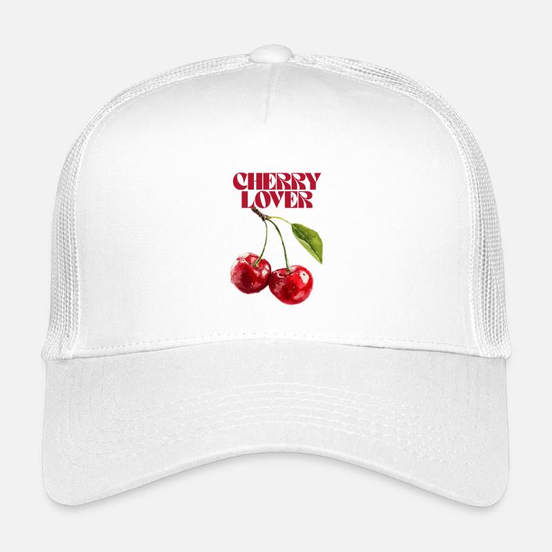 Cherry Lover Botanical Illustration Kids’ Trucker Cap