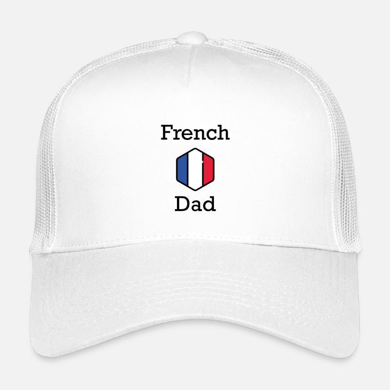 Französischer Vater - Kinder Trucker-Cap - Weiß