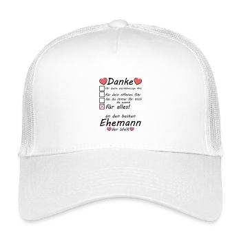 Meilleur mari gay gay du monde Dites merci - Casquette trucker enfant - blanc - Devant
