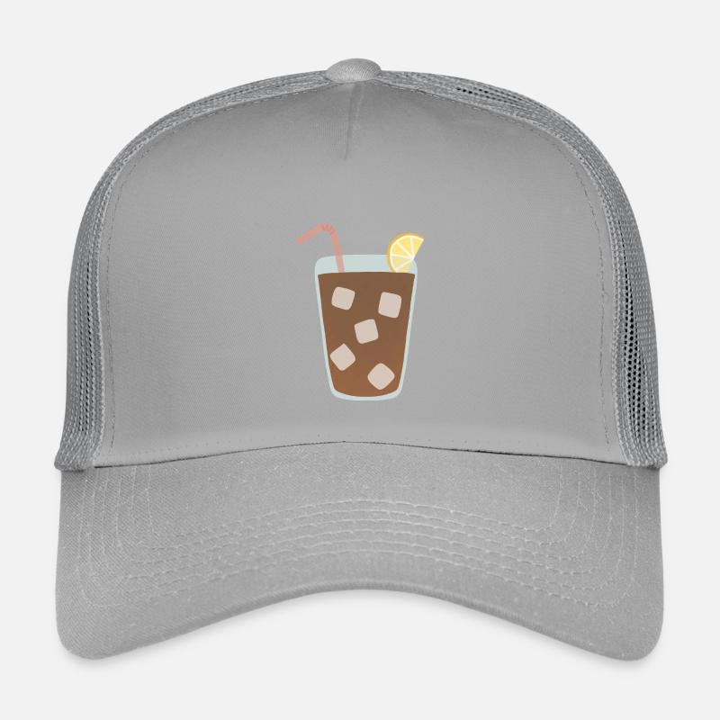 Illustration de verre à thé glacé au citron Casquette trucker enfant
