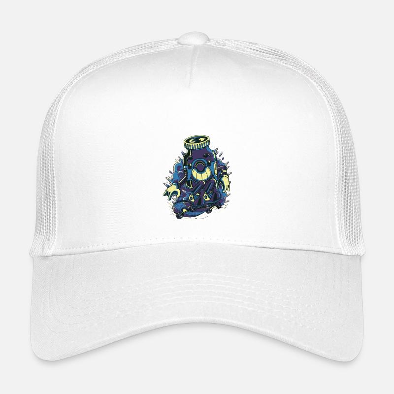 Skate Energy - Kids’ Trucker Cap - white