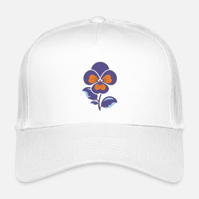 Fleur violette et oranger Casquette trucker enfant