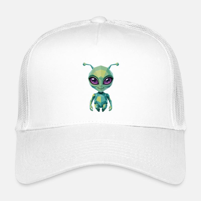 Alien - Cool Low Poly  Logo Kids’ Trucker Cap