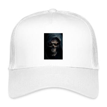 Hooded Skull Grim Reaper - Kids’ Trucker Cap - white - Front