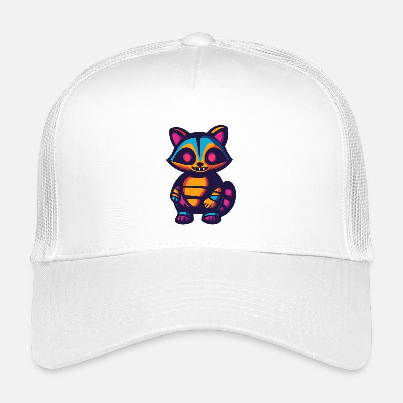 Waschbär Halloween Zombie Kinder Trucker-Cap