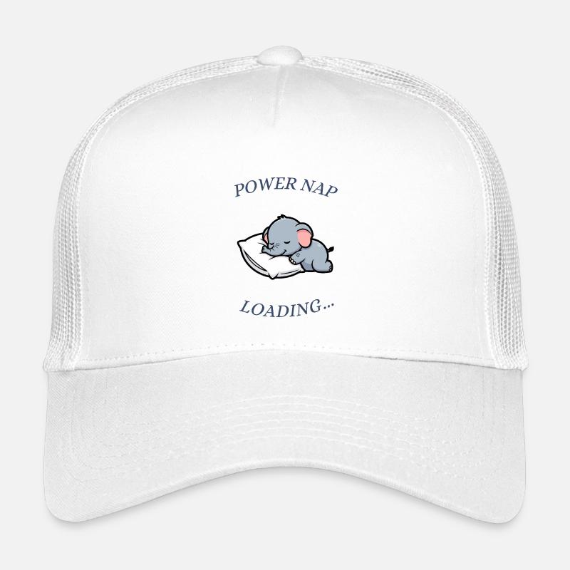 Schlafender Elefant - Kinder Trucker-Cap - Weiß