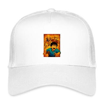 Racing Group Adventure Manga - Kids’ Trucker Cap - white - Front