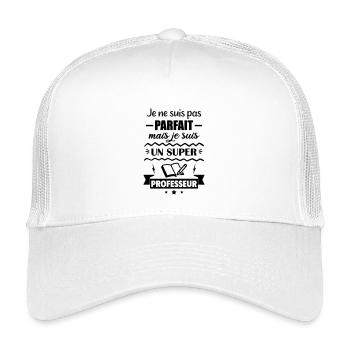 Not perfect but great teacher - Kids’ Trucker Cap - white - Front