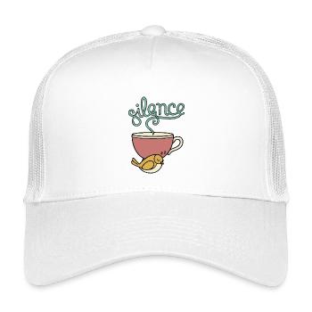 Stille in einer Tasse Tee - Kinder Trucker-Cap - Weiß - Vorne