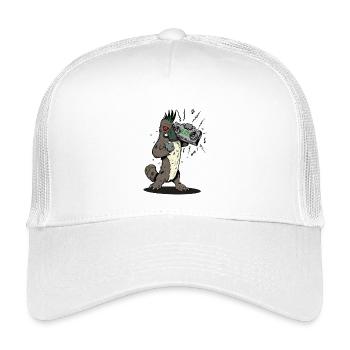 Schnabeltier mit Boombox - Kinder Trucker-Cap - Weiß - Vorne