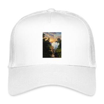 Locomotive à vapeur Sunset - Casquette trucker enfant - blanc - Devant