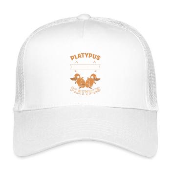Schnabeltier - Kinder Trucker-Cap - Weiß - Vorne