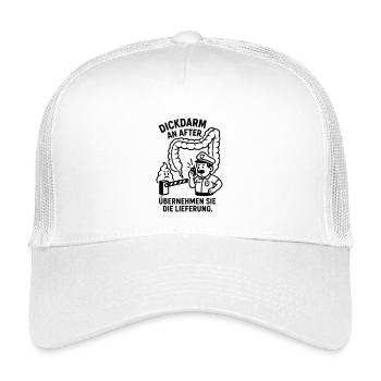 dickdarm an after lustig kinder bild verdauung wc - Kinder Trucker-Cap - Weiß - Vorne